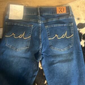 Ranch Dressn Denim Trouser Mid Rise Women’s L (10-12) NWT